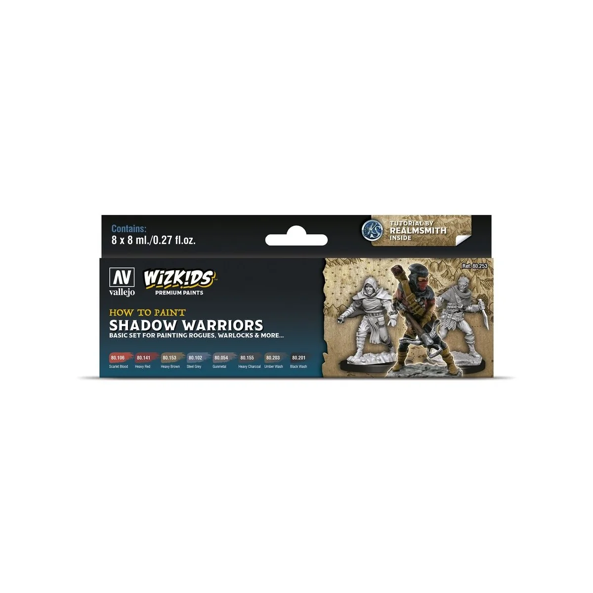Wizkids: Shadow warriors 8 ml - Vallejo 80253 Wizkids: Shadow warriors 8 ml - Vallejo 80253