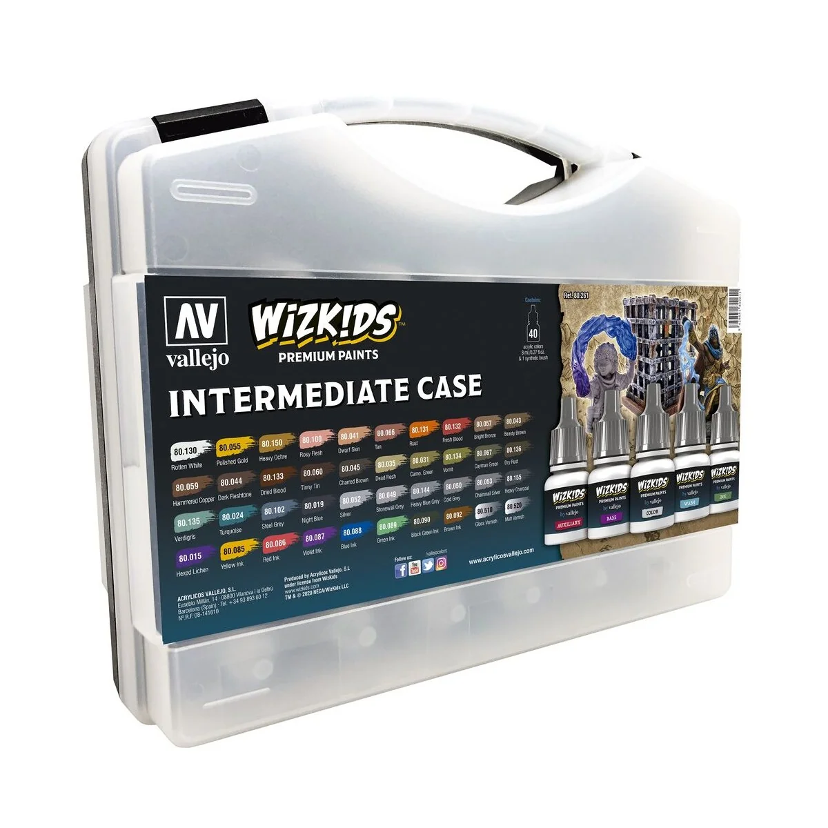 Wizkids: Intermediate Case 8 ml - Vallejo 80261 Wizkids: Intermediate Case 8 ml - Vallejo 80261
