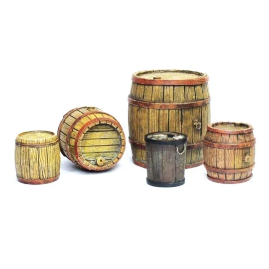 Wooden Barrels - Vallejo SC225 Wooden Barrels - Vallejo SC225