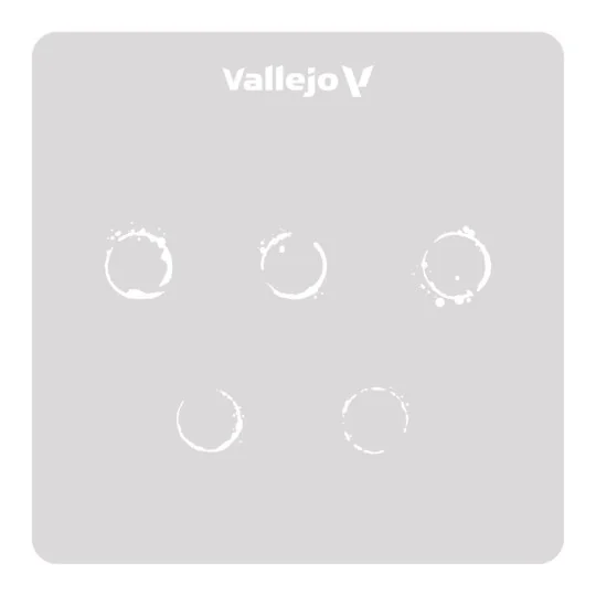 Drum Oil Marks 125 x 125 mm - Vallejo ST-AFV002 Drum Oil Marks 125 x 125 mm - Vallejo ST-AFV002