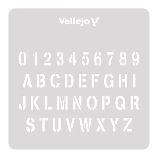 Stamp Font 125 x 125 mm - Vallejo ST-LET002