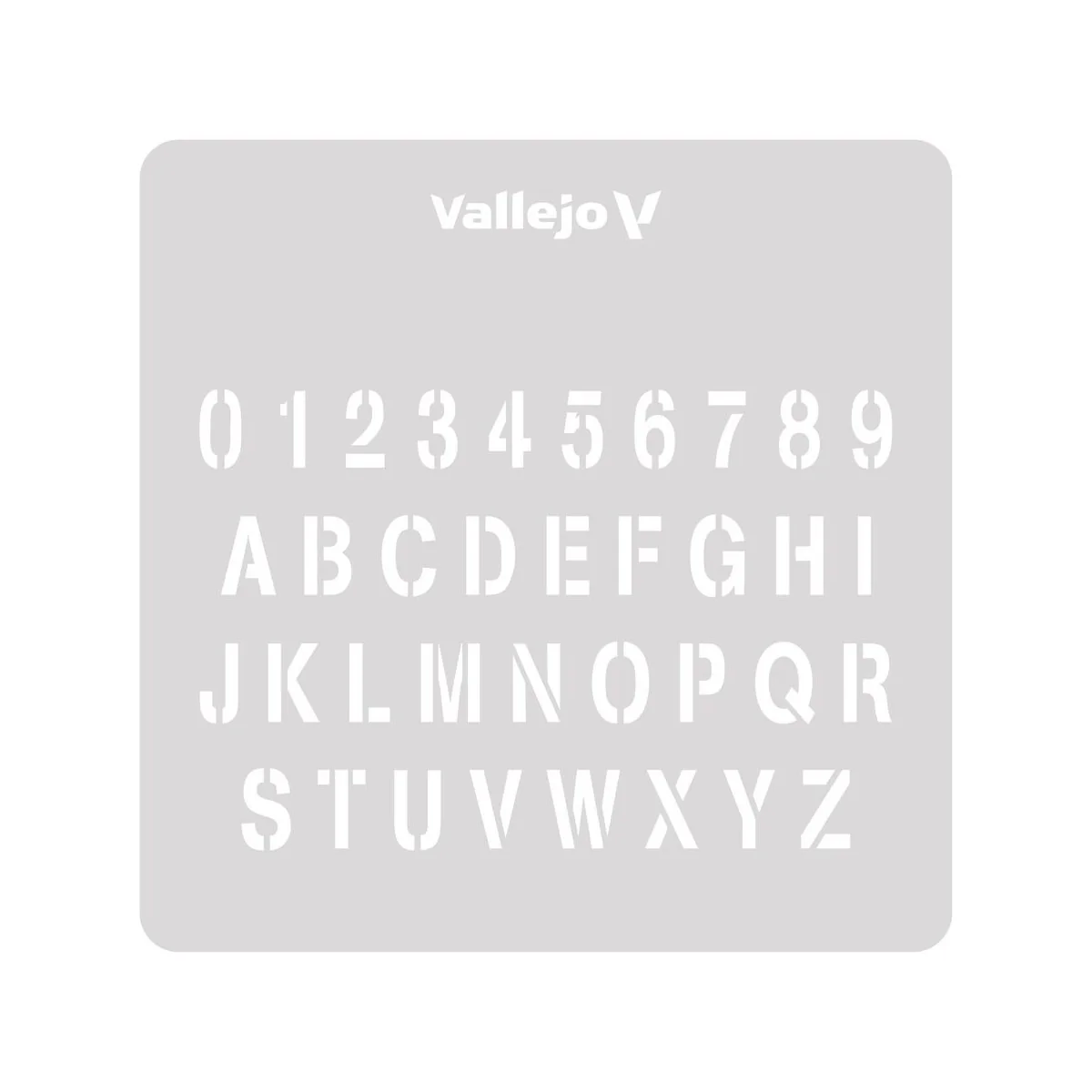 Stamp Font 125 x 125 mm - Vallejo ST-LET002