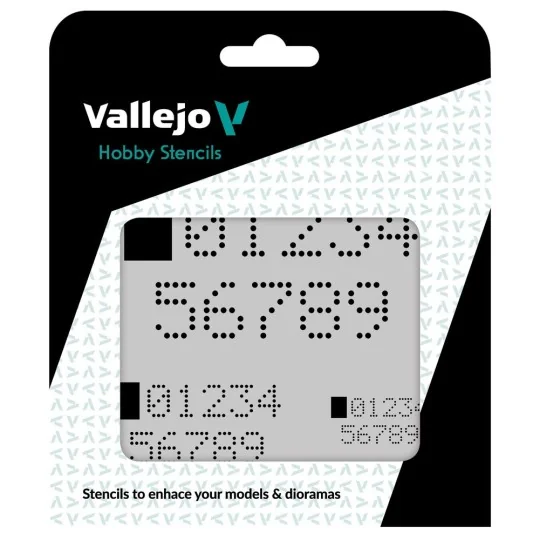 Digital Numbers 125 x 125 mm - Vallejo ST-SF004 Digital Numbers 125 x 125 mm - Vallejo ST-SF004