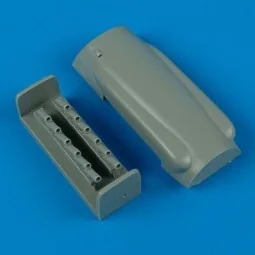 Spitfire Mk. XIV cowling and exhaust - round für Academy Bausatz, 1...