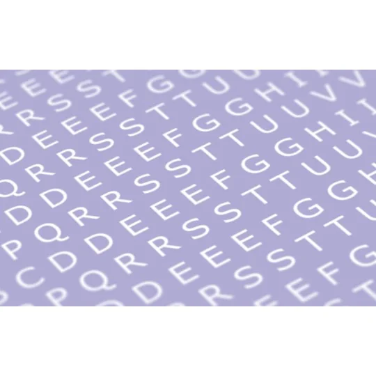 Decal Letters (UPPERCASE) - 3mm, white, type 1 - Matho Models 80052