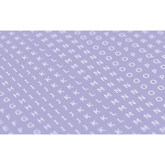 Decal Letters (UPPERCASE) - 1.5mm, white, type 1 - Matho Models 80051