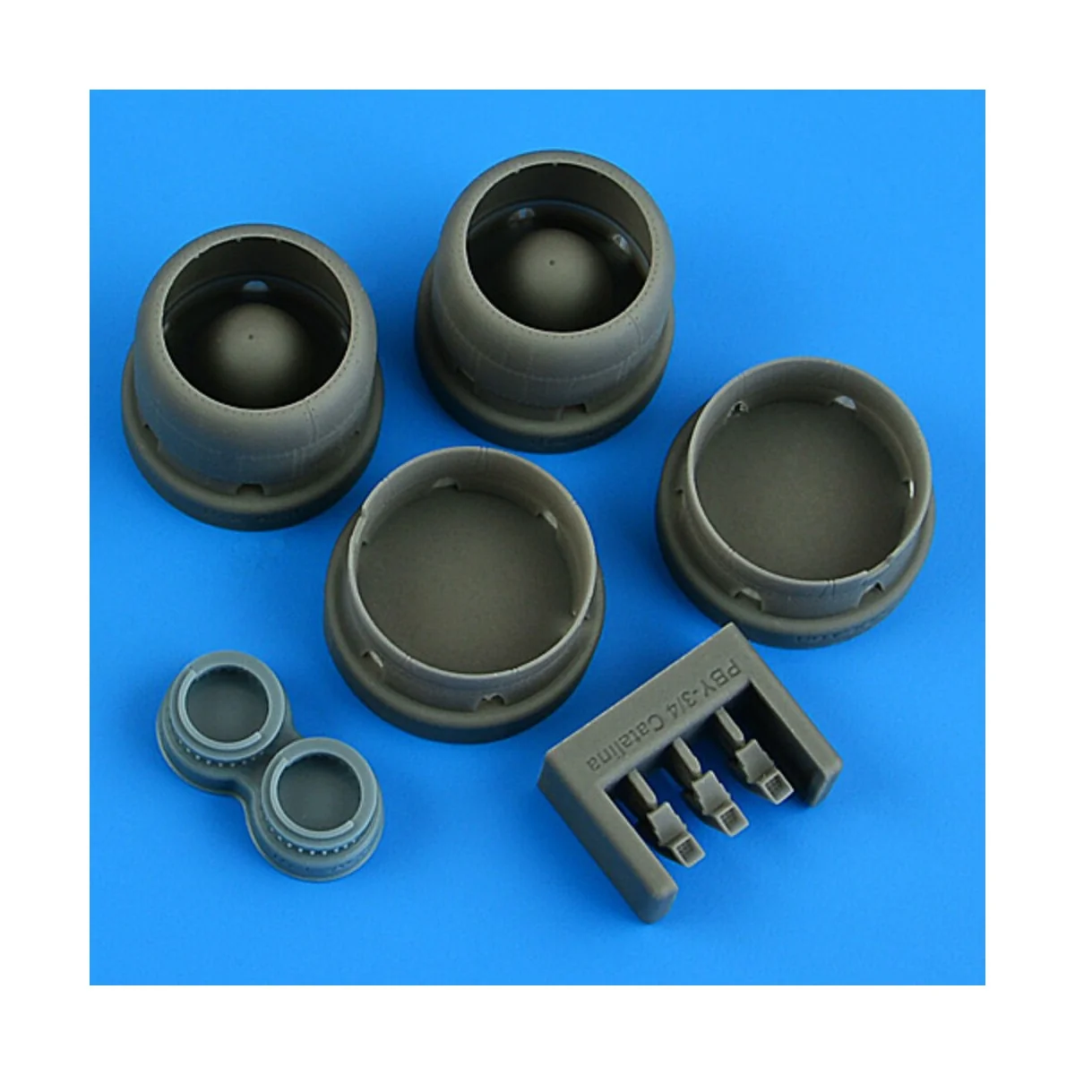 PBY-3/4 Catalina correct cowlings closed flaps for Academy/Hobby 20...