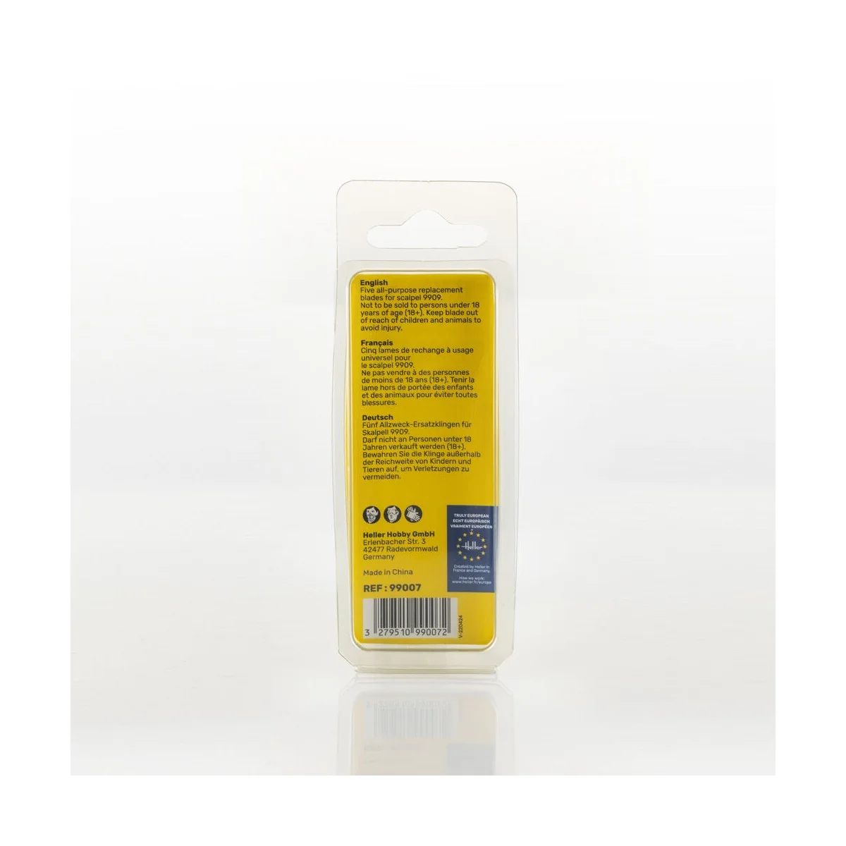 All-purpose replacement blades for scalpel (5 pieces) - Heller 99007