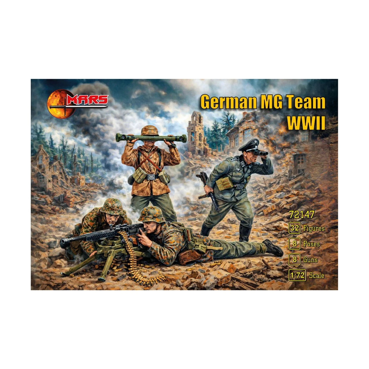WWII German MG team, 1/72 - Mars Figures MS72147