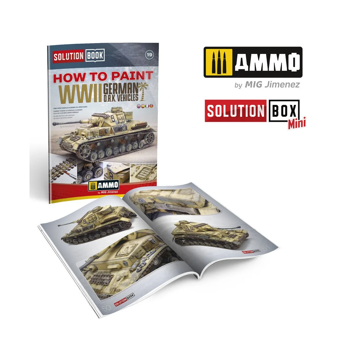 SOLUTION BOOK 19 - How to Paint WWII German D.A.K .Vehicles - (Mult...