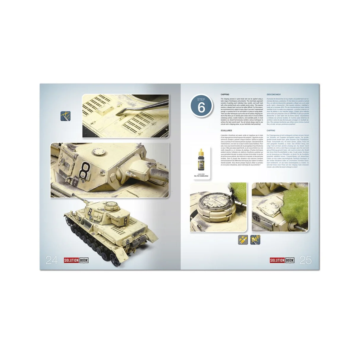SOLUTION BOOK 19 - How to Paint WWII German D.A.K .Vehicles - (Mult...