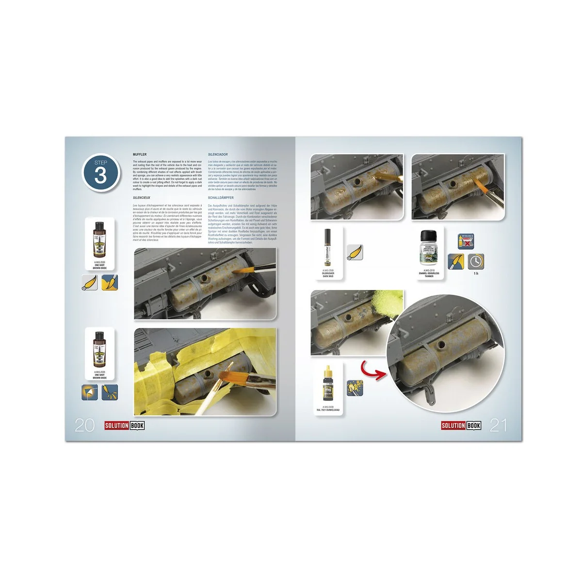 SOLUTION BOOK 19 - How to Paint WWII German D.A.K .Vehicles - (Mult...