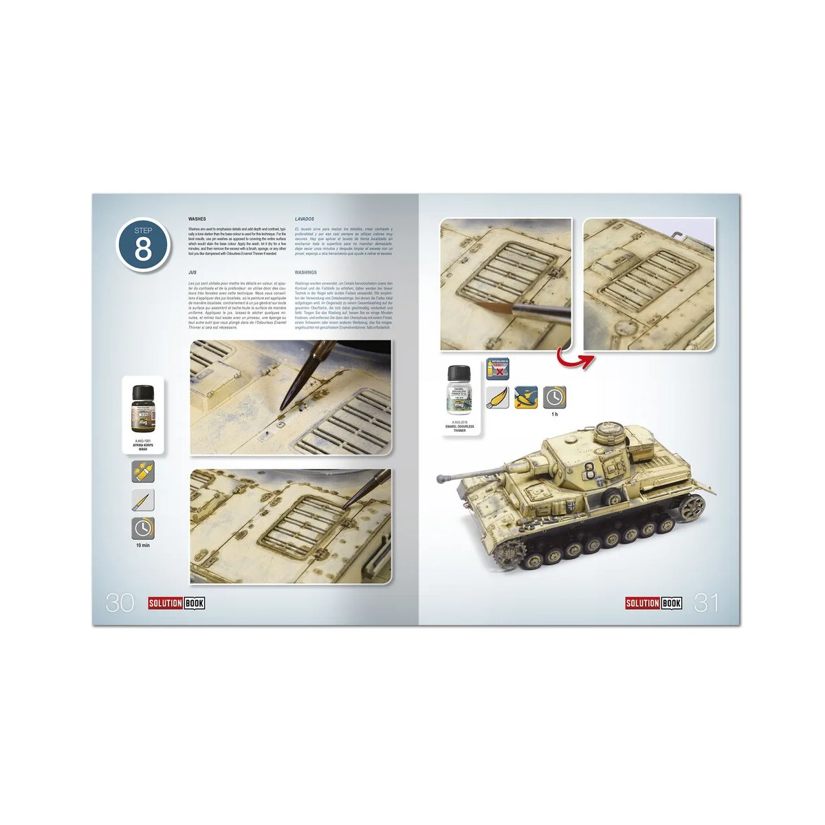 SOLUTION BOOK 19 - How to Paint WWII German D.A.K .Vehicles - (Mult...