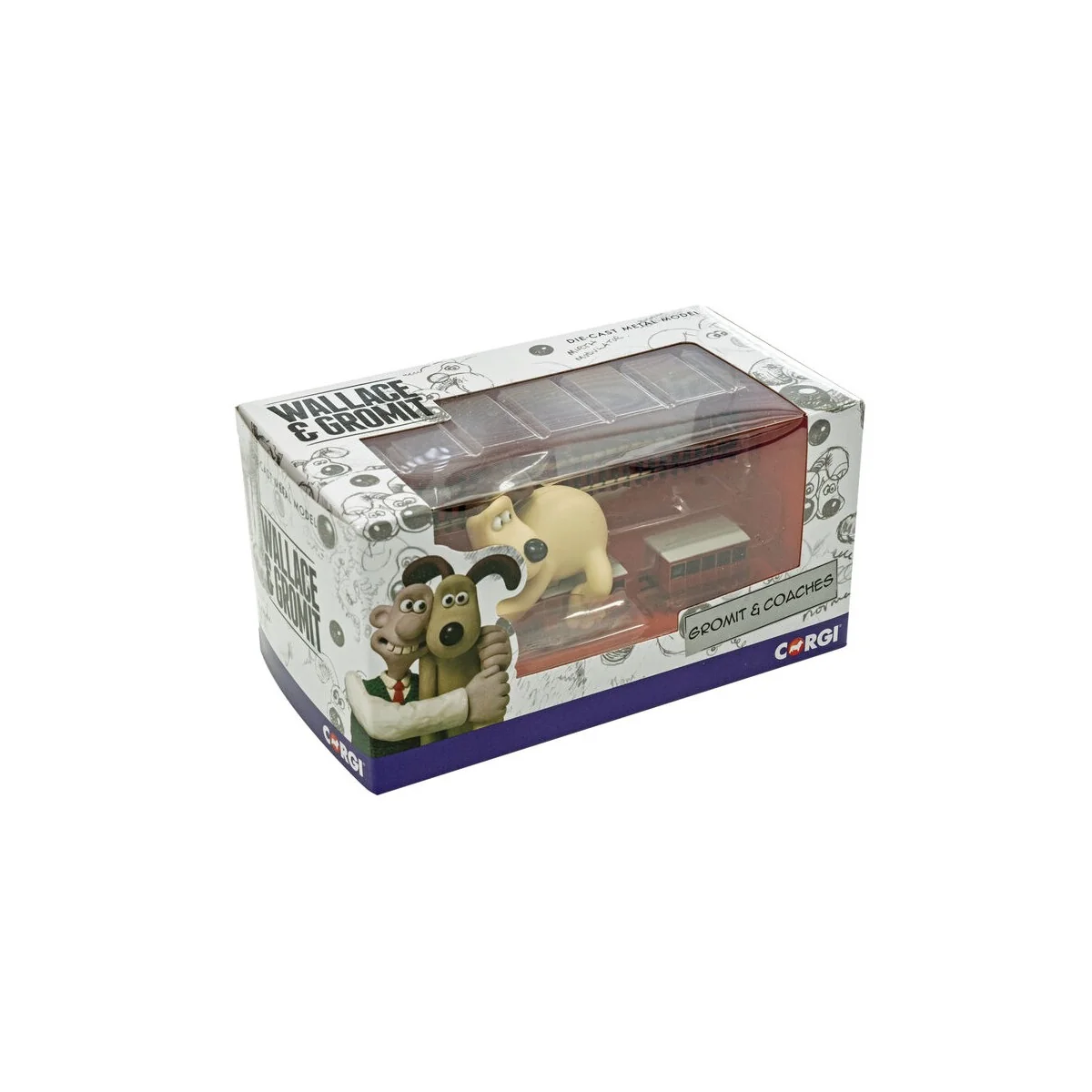 Wallace & Gromit - The Wrong Trousers - Gromit & Coaches - Corgi CC...