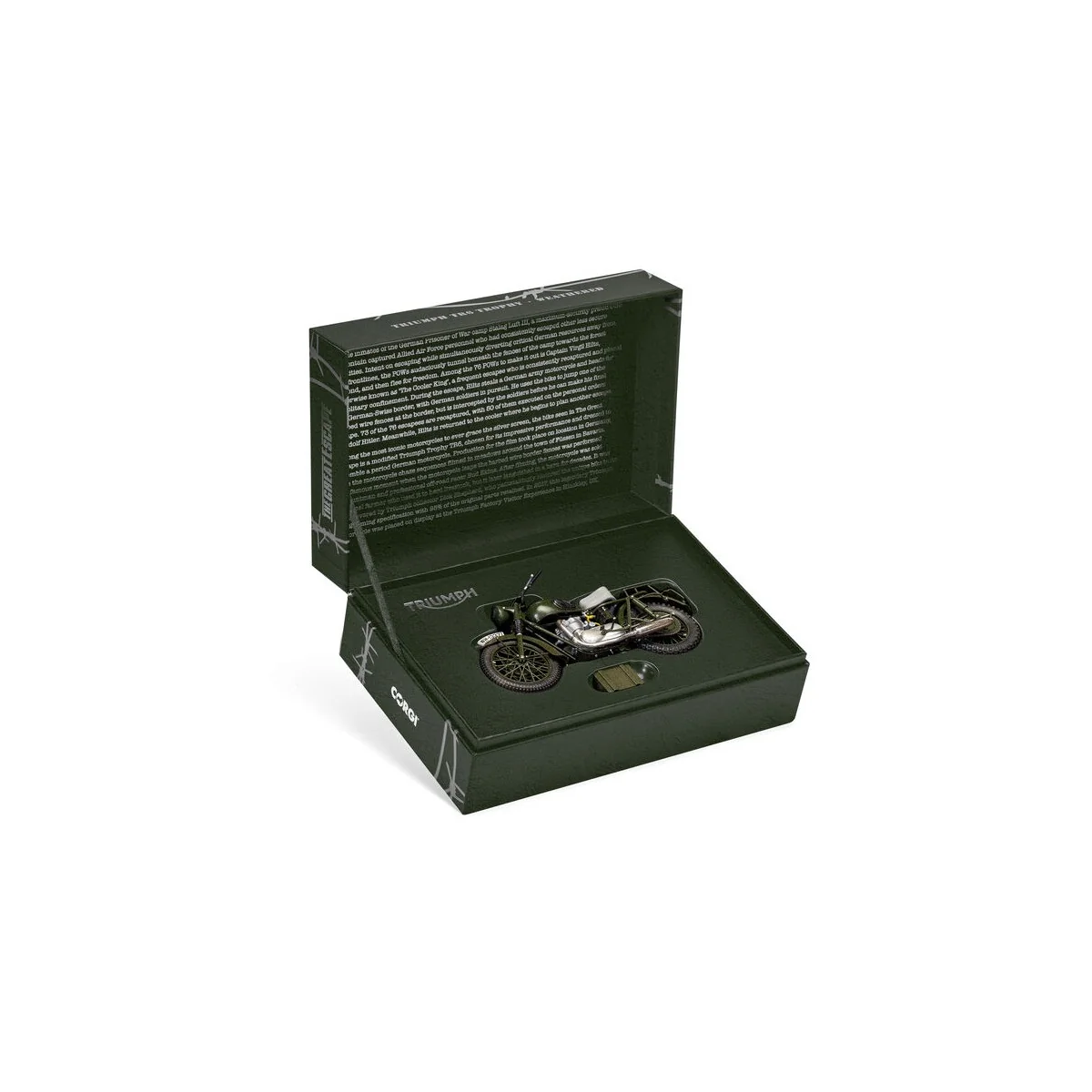 The Great Escape - Triumph TR6 Trophy (Weathered), 1/12 - Corgi CC0... The Great Escape - Triumph TR6 Trophy (Weathered), 1/12 - Corgi CC0...