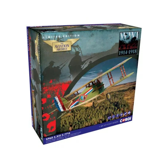 SPAD S.XIII, S.7714, Captain Robert Soubiran, O.C 103rd Aero Squadr... SPAD S.XIII, S.7714, Captain Robert Soubiran, O.C 103rd Aero Squadr...