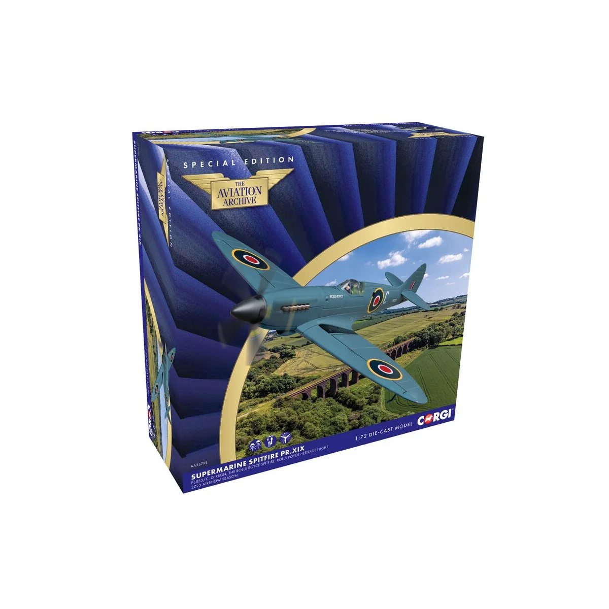 Supermarine Spitfire PR.XIX G-RRGN PS853, Rolls Royce Heritage Hang...