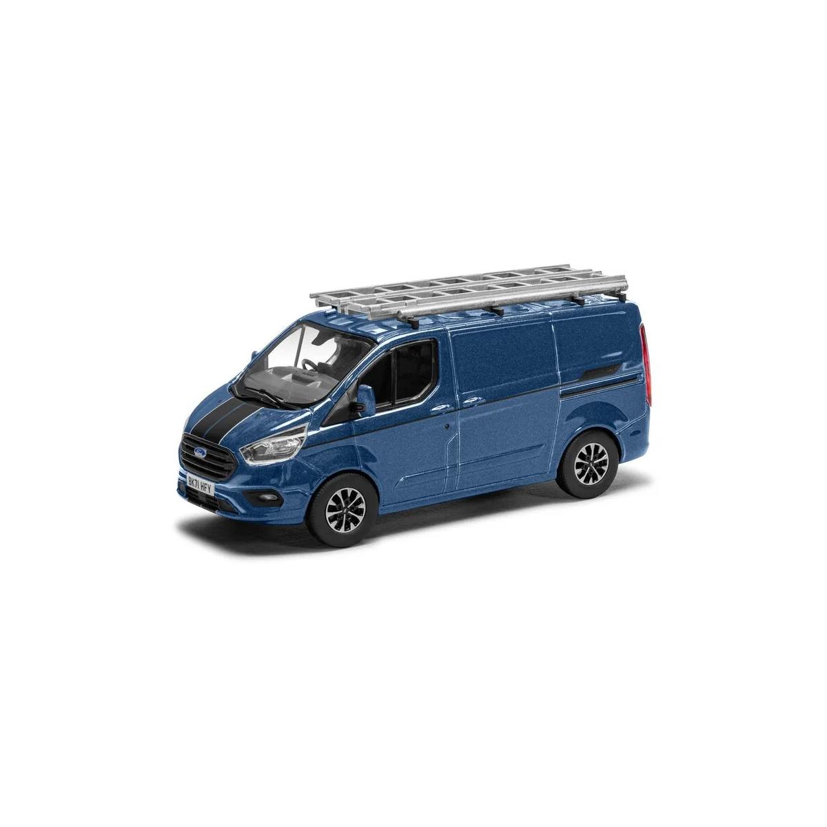 Ford Transit Custom Sport, Chrome Blue, 1/43 - Corgi VA15104