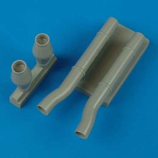 Ju 87D-5N night exhaust type A for HAS, 1/48 - Quickboost QB48 284