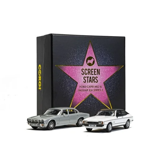 Screen Stars - Ford Capri Mk2 2.0S Diamond White, Jaguar XJ6 Series... Screen Stars - Ford Capri Mk2 2.0S Diamond White, Jaguar XJ6 Series...