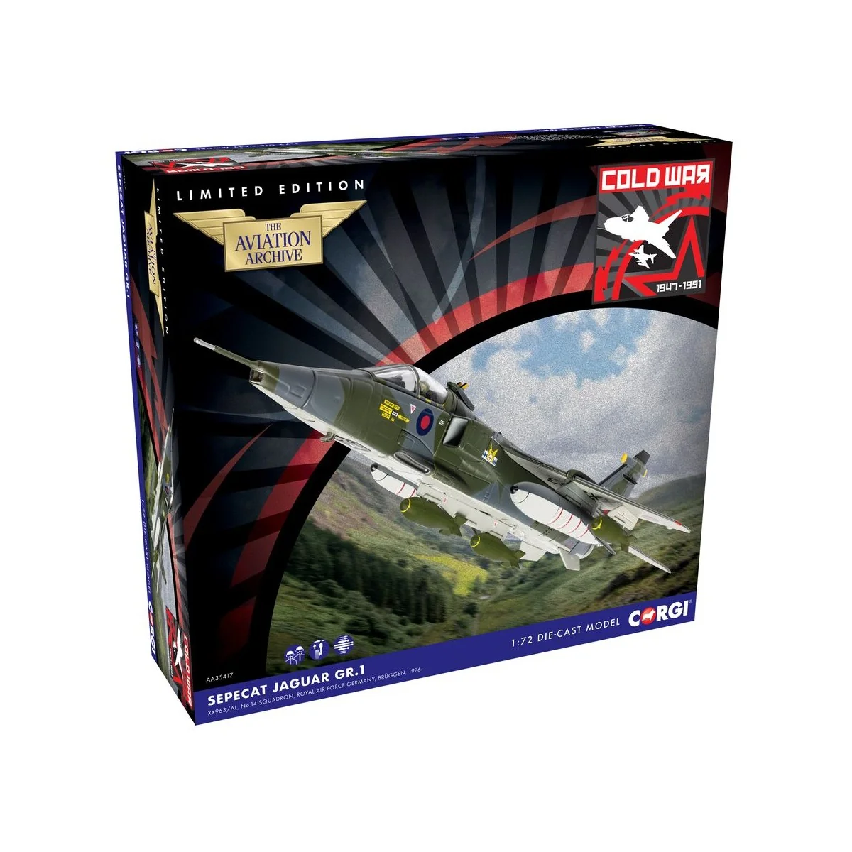 SEPECAT Jaguar GR.1 XX963/AL. Germany. 1976, 1/72 - Corgi AA35417