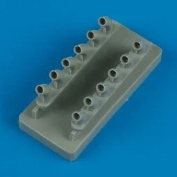 P-40B Warhawk exhaust for Trumpeter, 1/48 - Quickboost QB48 317