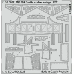 MC.200 Saetta undercarriage for Italeri, 1/32 - Eduard Accessories ...