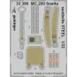MC.200 Saetta seatbelts STEEL for Italeri, 1/32 - Eduard Accessorie...