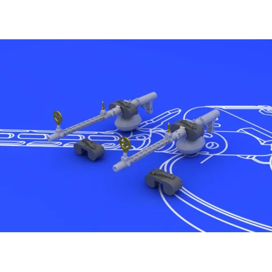 MG 15 guns, 1/72 - Eduard Accessories 672017