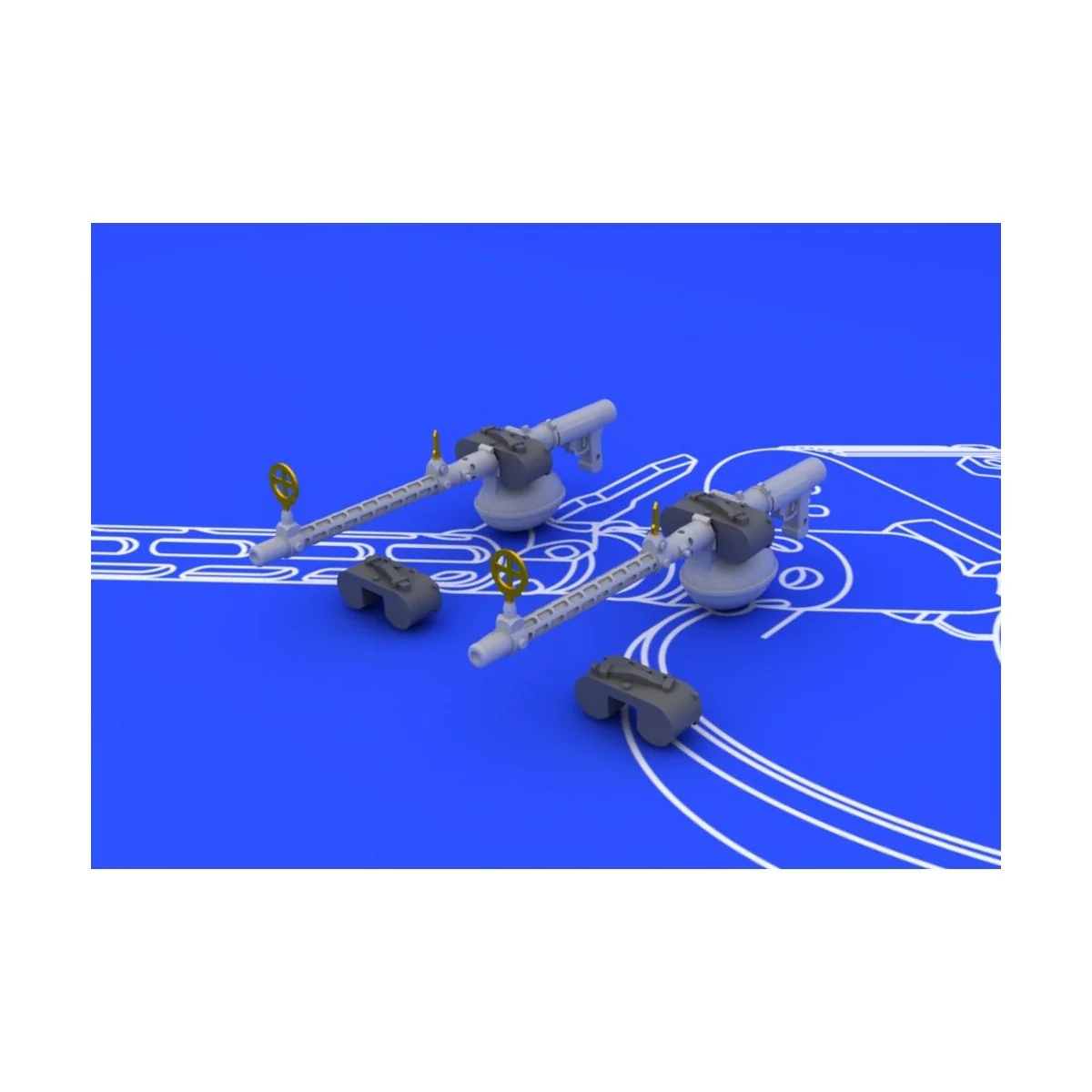 MG 15 guns, 1/72 - Eduard Accessories 672017