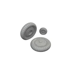 Bf 109G-5/6 wheels for Airfix, 1/24 - Eduard Accessories 624008