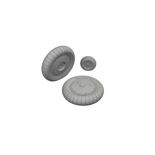 Bf 109G-5/6 wheels for Airfix, 1/24 - Eduard Accessories 624008 Bf 109G-5/6 wheels for Airfix, 1/24 - Eduard Accessories 624008
