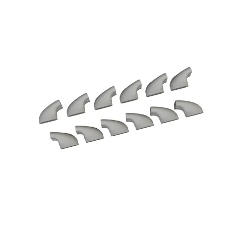 Bf 109G-5/6 exhaust stacks PRINT for Airfix, 1/24 - Eduard Accessor...