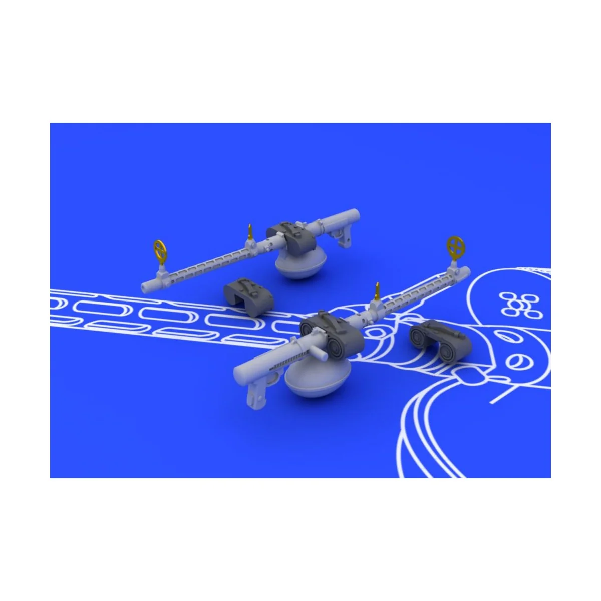 MG 15 guns, 1/72 - Eduard Accessories 672017