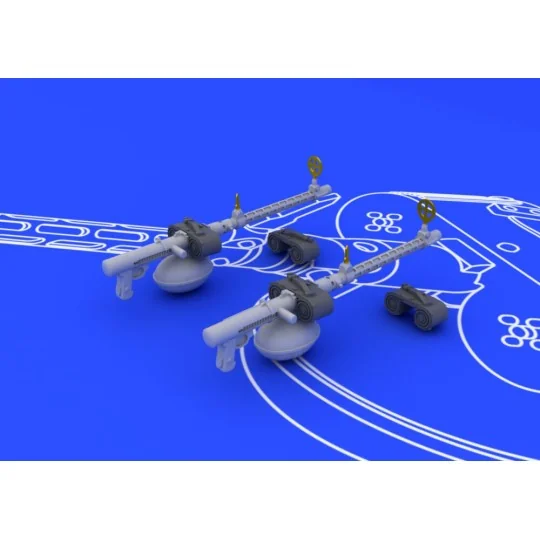 MG 15 guns, 1/72 - Eduard Accessories 672017