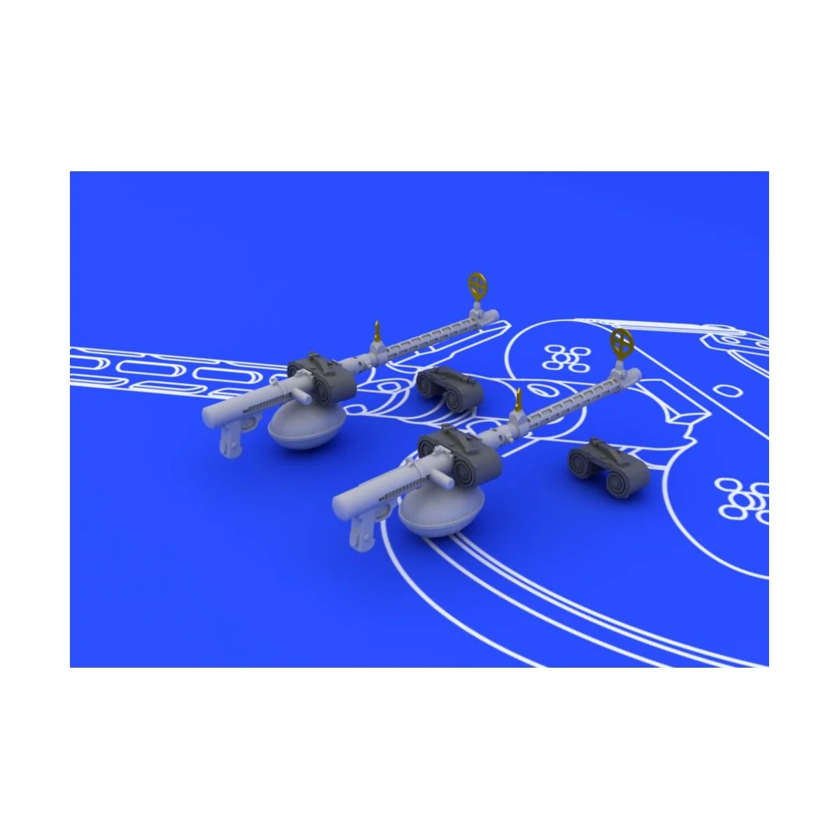 MG 15 guns, 1/72 - Eduard Accessories 672017