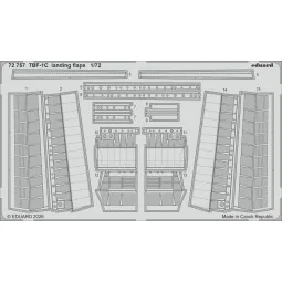 TBF-1C landing flaps for Hobby Boss, 1/72 - Eduard Accessories 72757