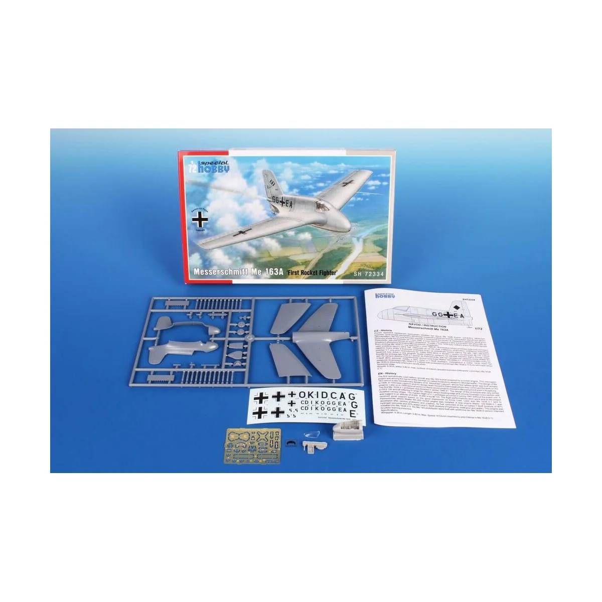 Messerschmitt Me 163A, 1/72 - Special Hobby 100-SH72334 Messerschmitt Me 163A, 1/72 - Special Hobby 100-SH72334