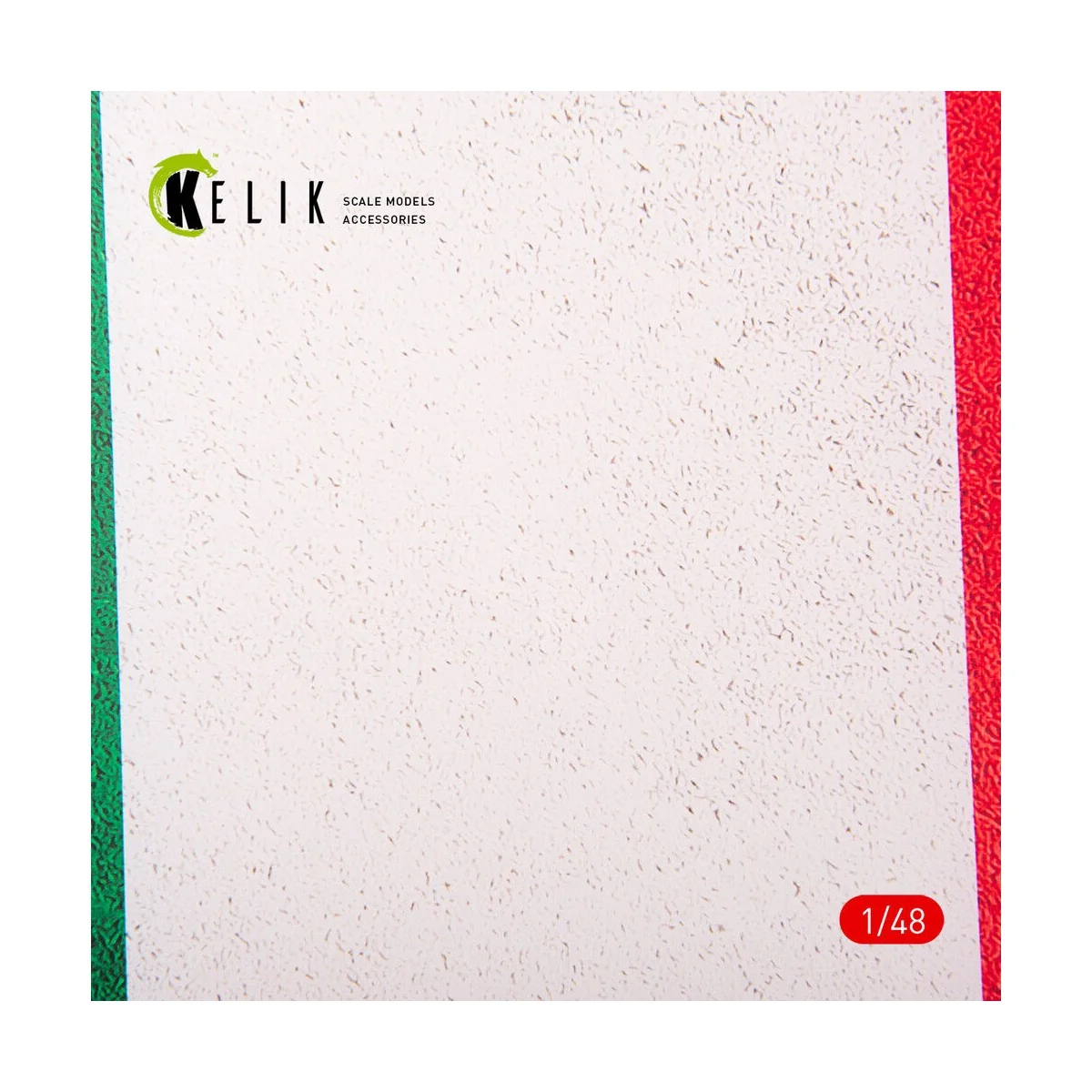Italy Flag - Acrylic 3 mm (410 x 270 mm) (410 g) 1/48 - Kelik KS48031