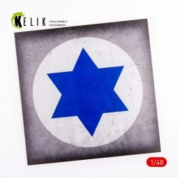 Israel Roundel - Acrylic 3 mm (240 x 240 mm) (190g) (1/72 - 1/48), ...