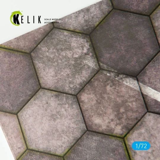 Hexagonnal concrete plates for Aircraft and Helicopters Base - Acry...