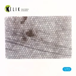 Swiss hexagonal concrete parking place Base - Acrylic 3 mm (280 x 1...