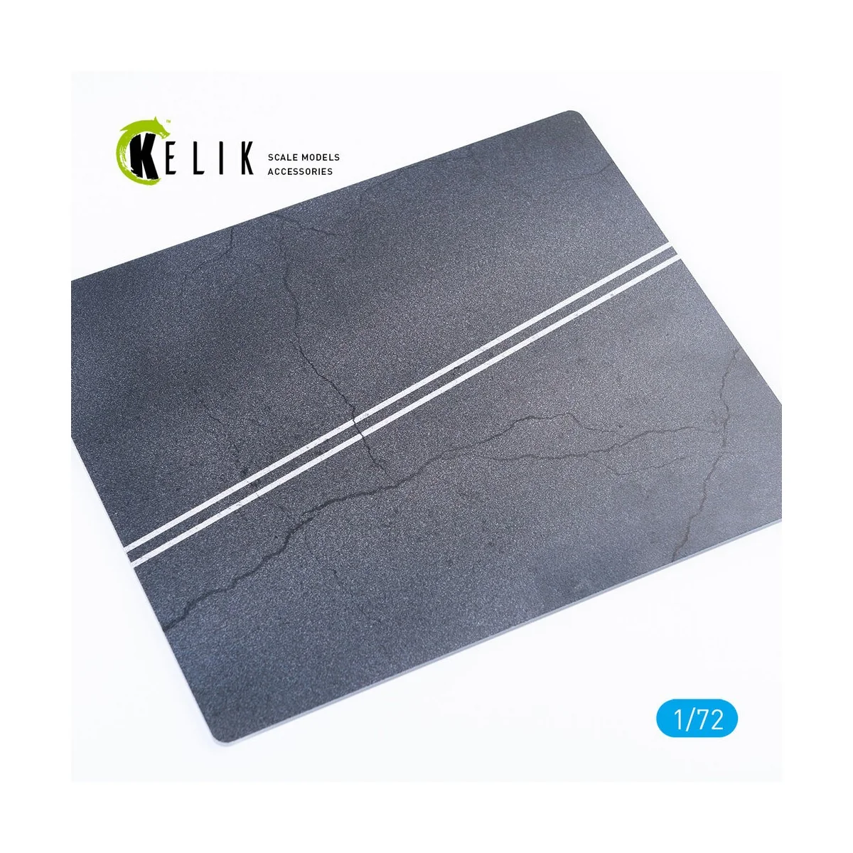 Asphalt road - Base - Acrylic 3 mm (180 x 214 mm) (130 g), 1/72 - K...