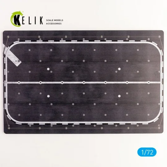 JMSDF Hyuga (DDH 181) front lift - Base - Acrylic 3 mm (280 x 180 m...