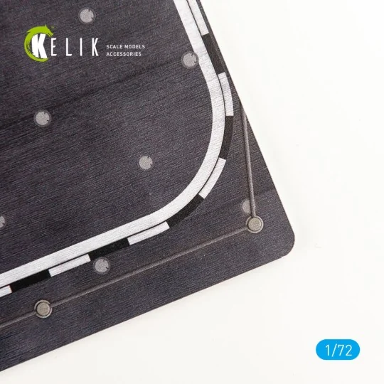 JMSDF Hyuga (DDH 181) front lift - Base - Acrylic 3 mm (280 x 180 m...