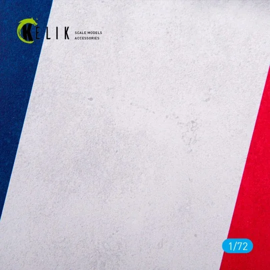 France Flag - Base - Acrylic 3 mm (280 x 180 mm) (170 g) 1/72 - Kel...