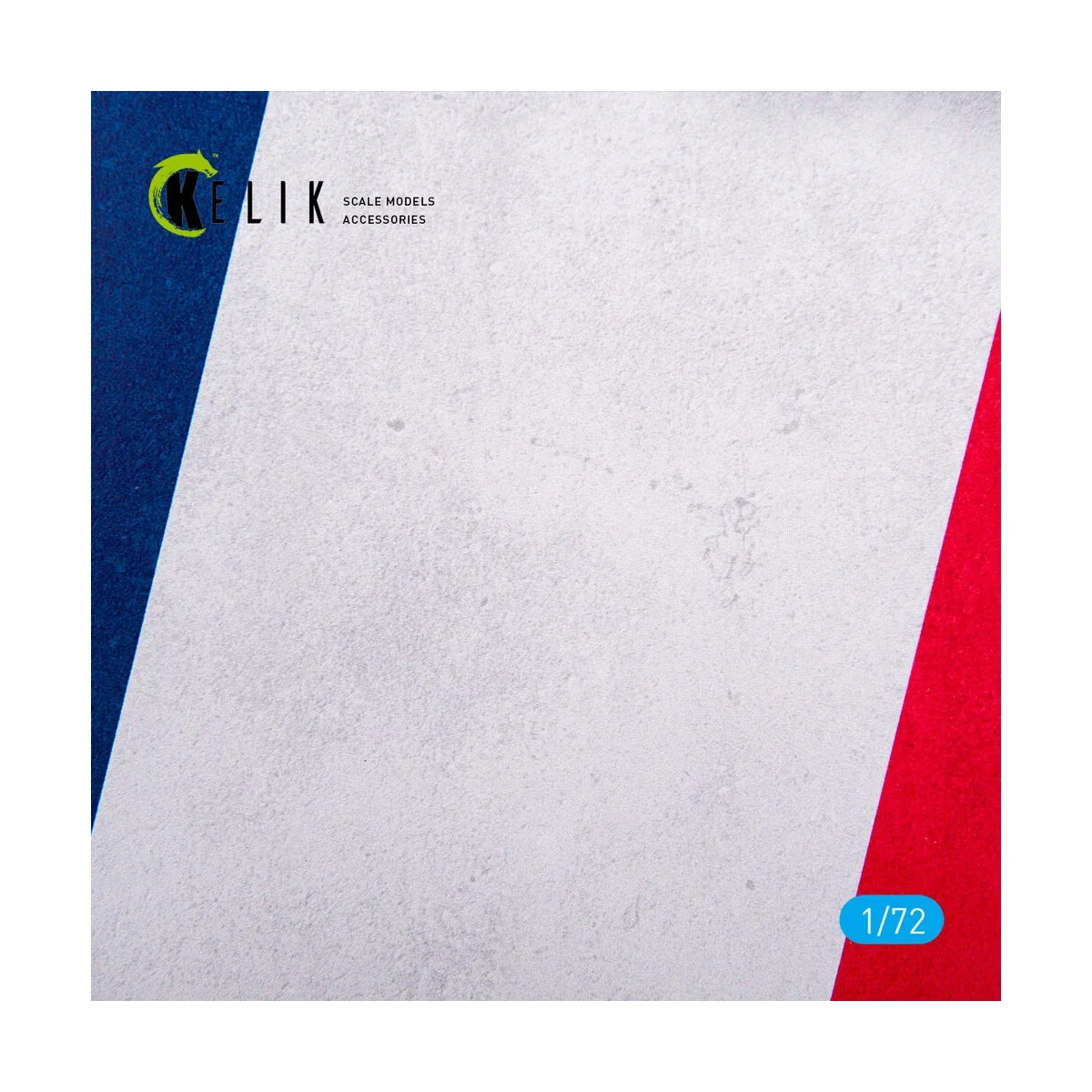 France Flag - Base - Acrylic 3 mm (280 x 180 mm) (170 g) 1/72 - Kel...