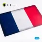 France Flag - Base - Acrylic 3 mm (280 x 180 mm) (170 g) 1/72 - Kel...