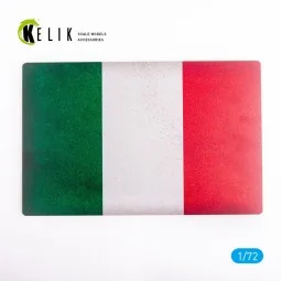Italy Flag - Base - Acrylic 3 mm (280 x 180 mm) (170 g), 1/72 - Kel...