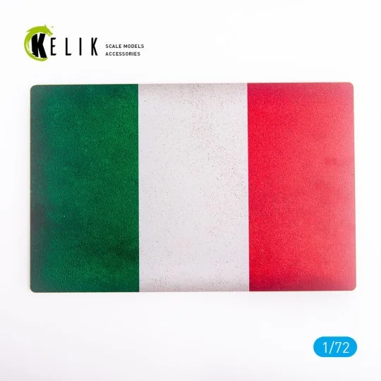 Italy Flag - Base - Acrylic 3 mm (280 x 180 mm) (170 g), 1/72 - Kel... Italy Flag - Base - Acrylic 3 mm (280 x 180 mm) (170 g), 1/72 - Kel...